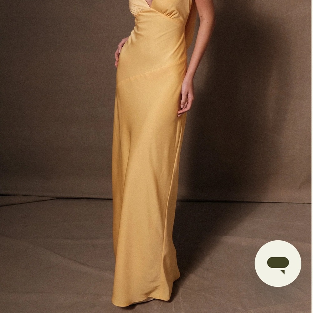 Nadia Maxi Satin Dress With Back Cowl - silver